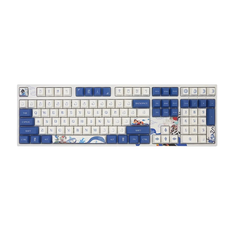 Клавиатура Varmilo Lovebirds-I, VEM108, Wired, Multimedia, Gaming, EC V2 Sakura, White-Blue, USB 390190 Проводная, USB
