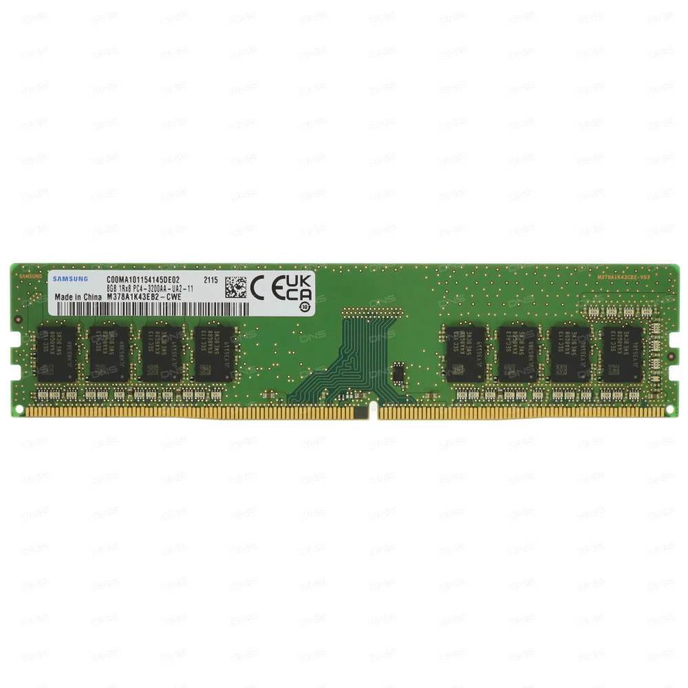 ОЗУ Samsung M378A1K43EB2-CWE(D0) DIMM, DDR4, 8 Гб, 3200 МГц