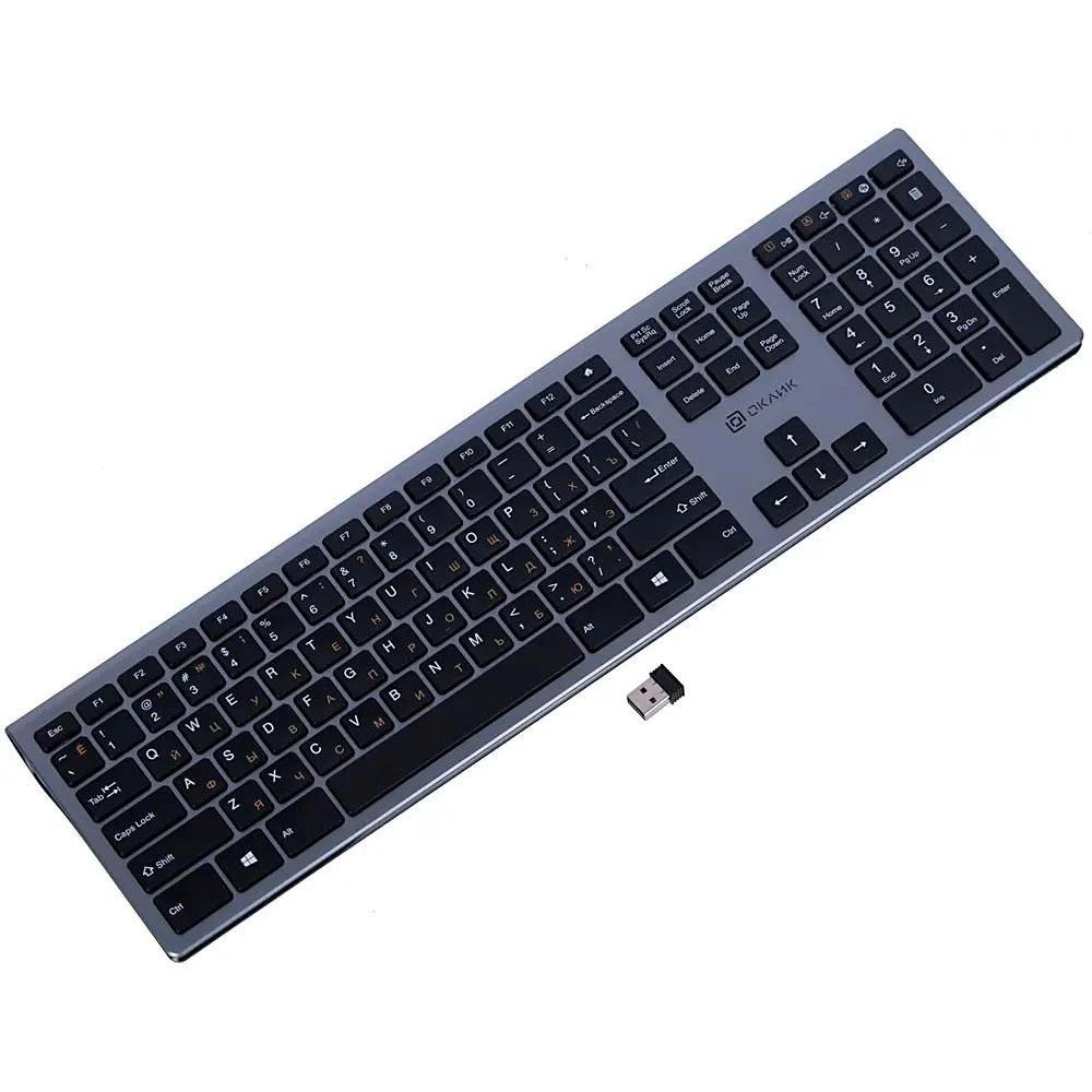 Клавиатура Oklick 890S 1784239 Беспроводная, USB