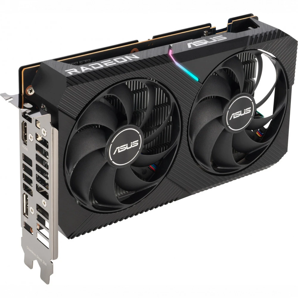Видеокарта Asus Radeon RX 6400 DUAL 90YV0H90-M0NA00 4 ГБ