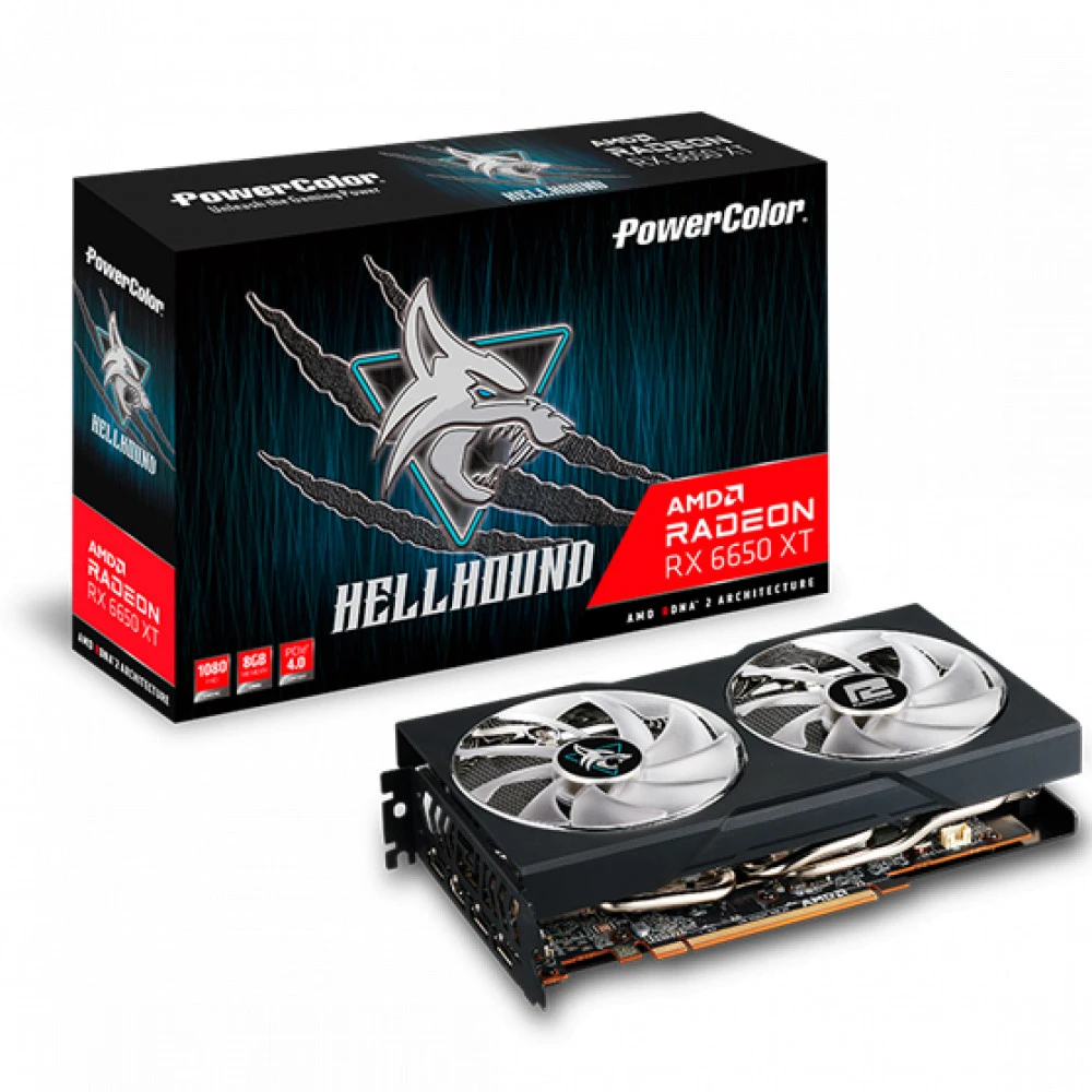 Видеокарта PowerColor RX 6650 XT Hellhound AXRX 6650XT 8GBD6-3DHL/OC 8 ГБ