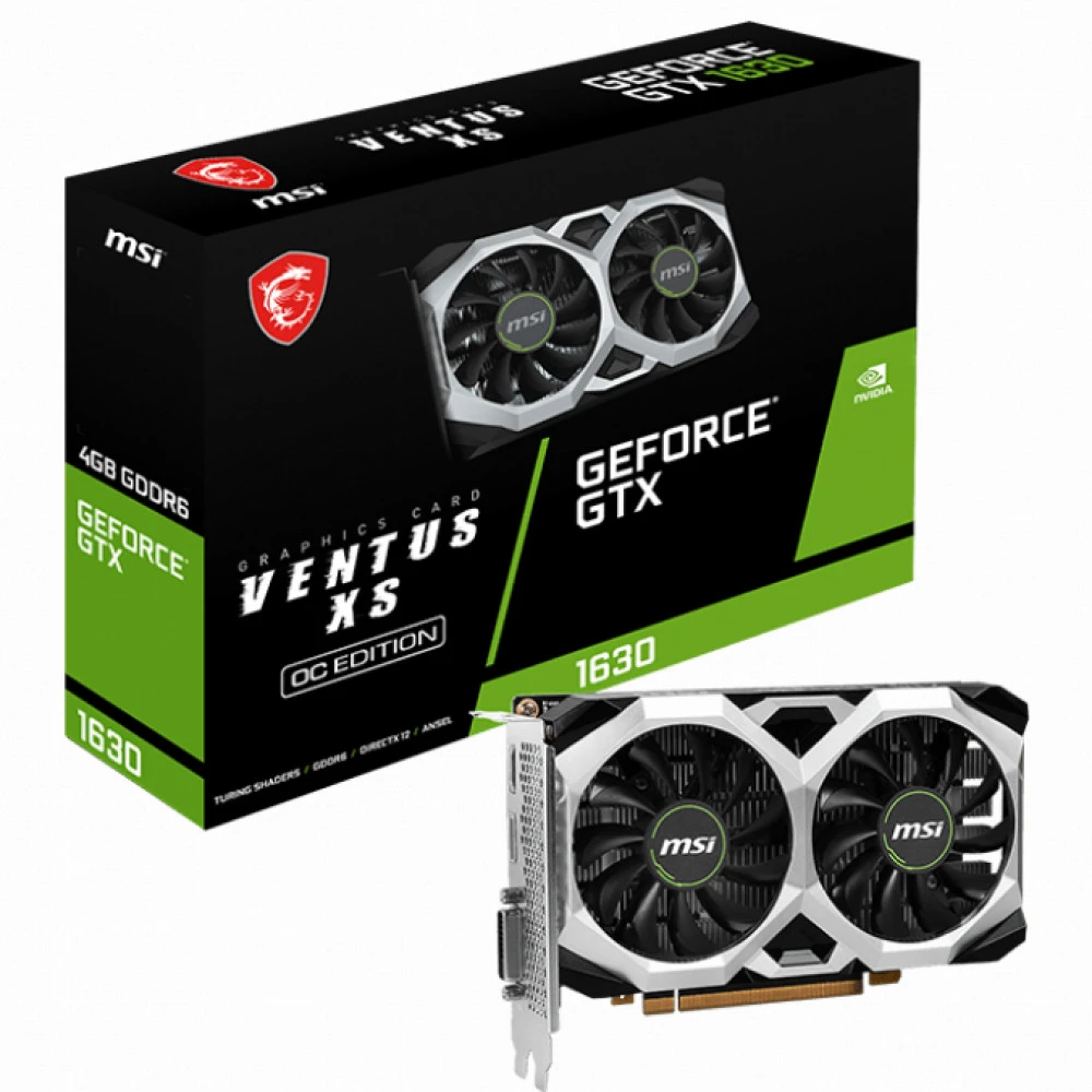 Видеокарта MSI NVIDIA GeForce GTX 1630 602-V809-2669S 4 ГБ