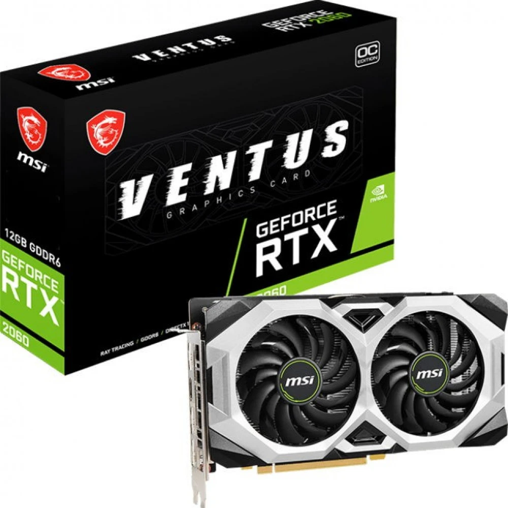 Видеокарта MSI NVIDIA GeForce RTX 2060 RTX 2060 VENTUS 12G 12 ГБ