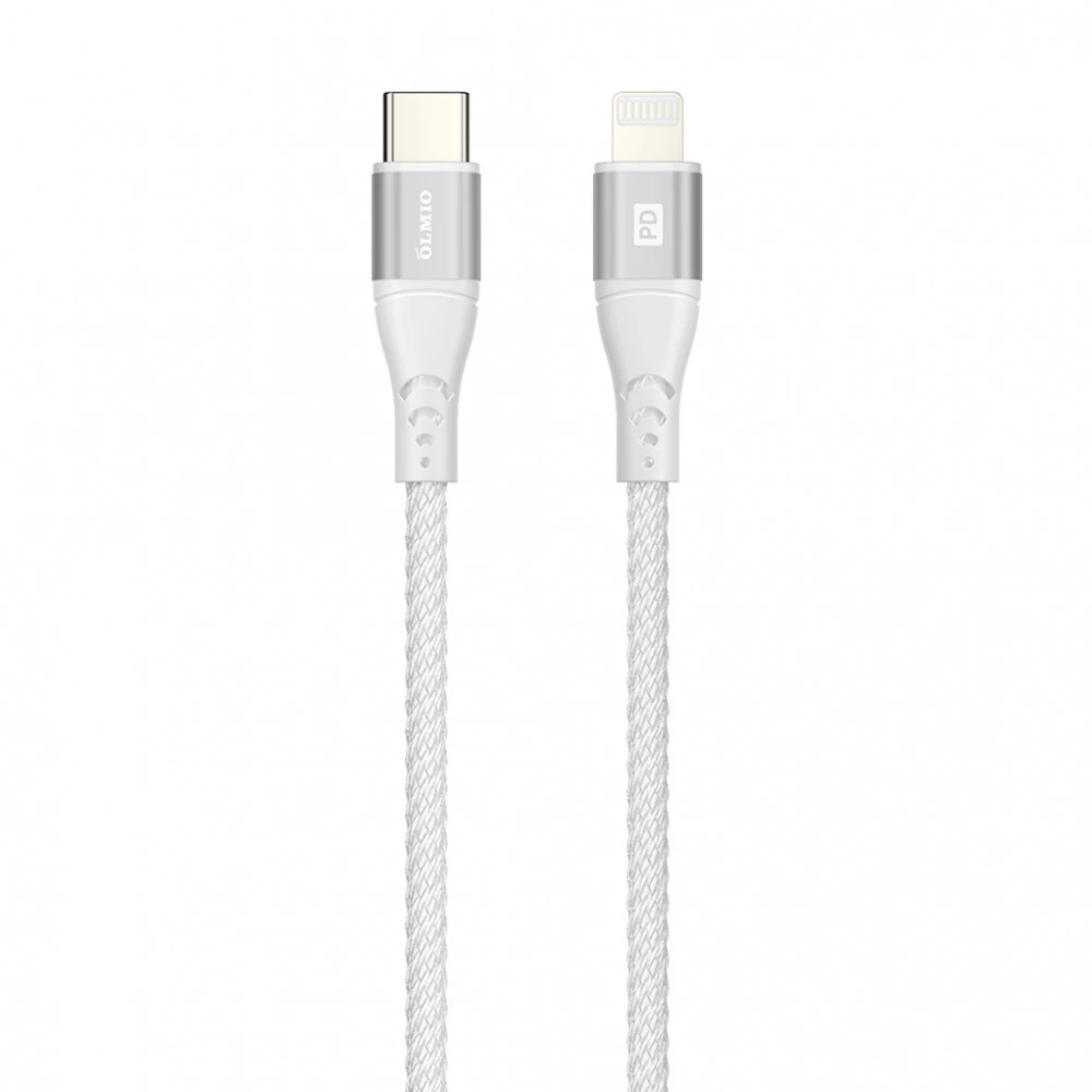 Кабель интерфейсный OLMIO MFI 041659 USB Type C - Lightning (8pin)