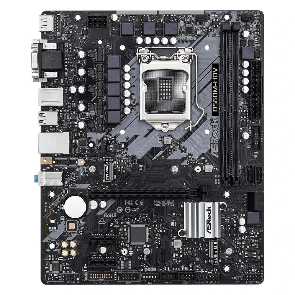 Материнская плата ASRock B560M-HDV R2.0 Micro-ATX, LGA 1200