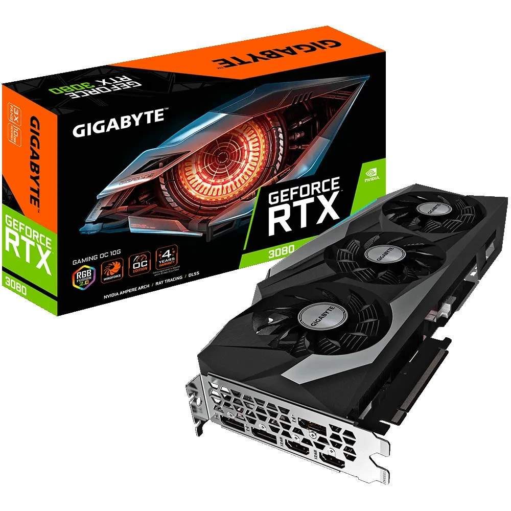 Видеокарта Gigabyte NVIDIA GeForce RTX 3080 GV-N3080GAMING-10GD 10 ГБ