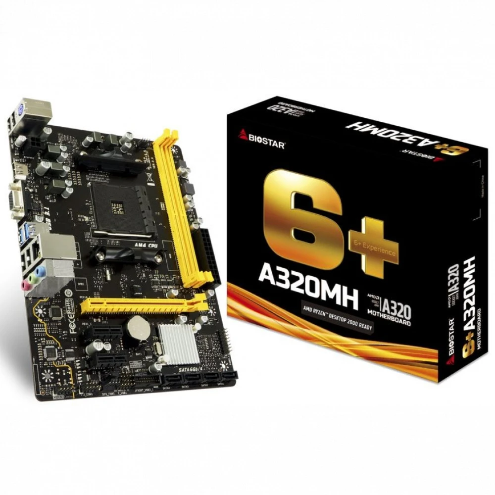 Материнская плата BIOSTAR A320MH AA32EM4S Micro-ATX, AMD AM4