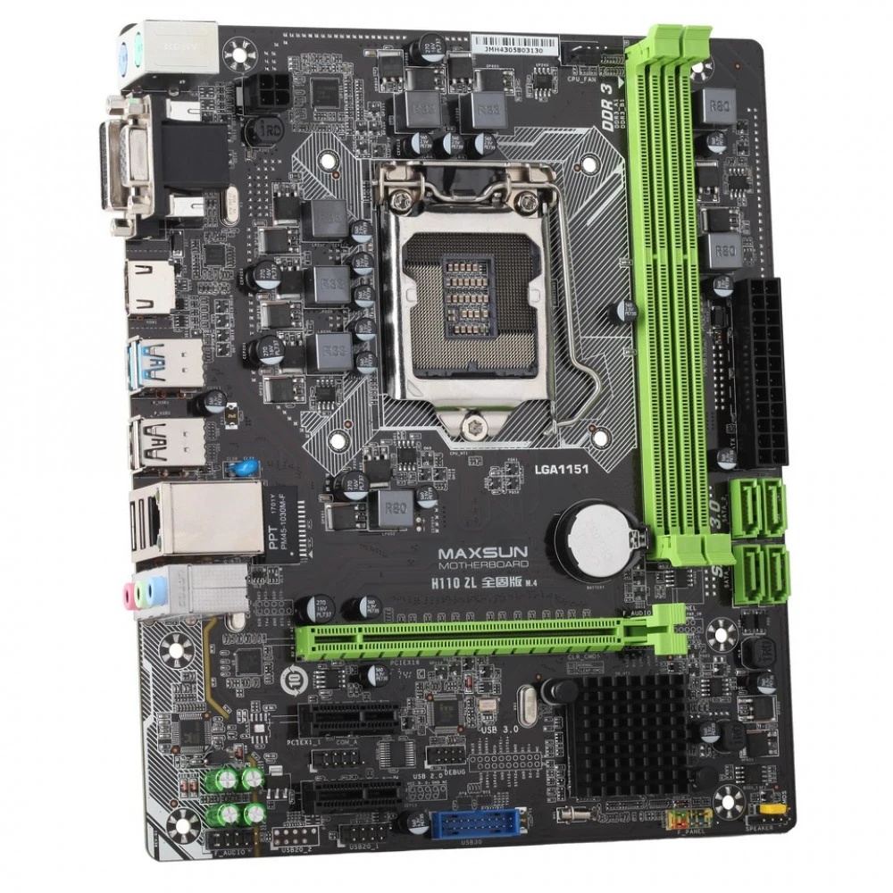 Материнская плата Maxsun MS-H110ZL Micro-ATX, LGA 1151