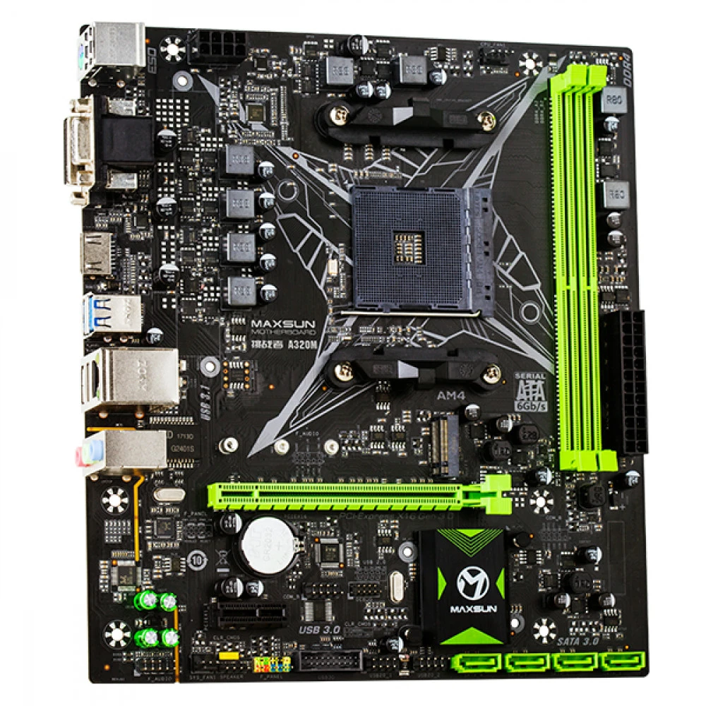 Материнская плата Maxsun  MS-CHALLENGER A320M MS-A320M Micro-ATX, AMD AM4
