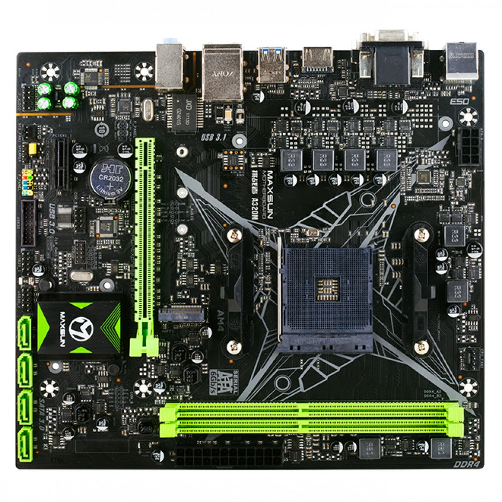 Материнская плата Maxsun  MS-CHALLENGER A320M MS-A320M Micro-ATX, AMD AM4