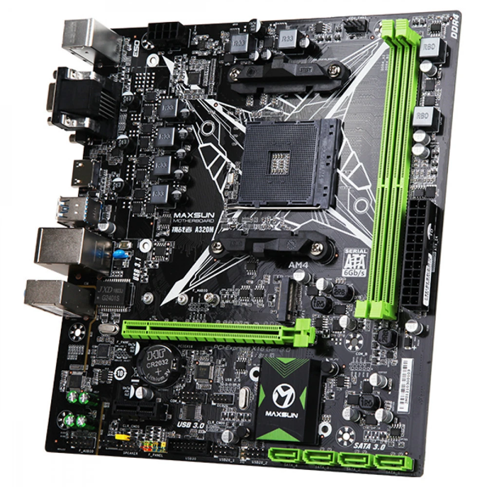 Материнская плата Maxsun  MS-CHALLENGER A320M MS-A320M Micro-ATX, AMD AM4