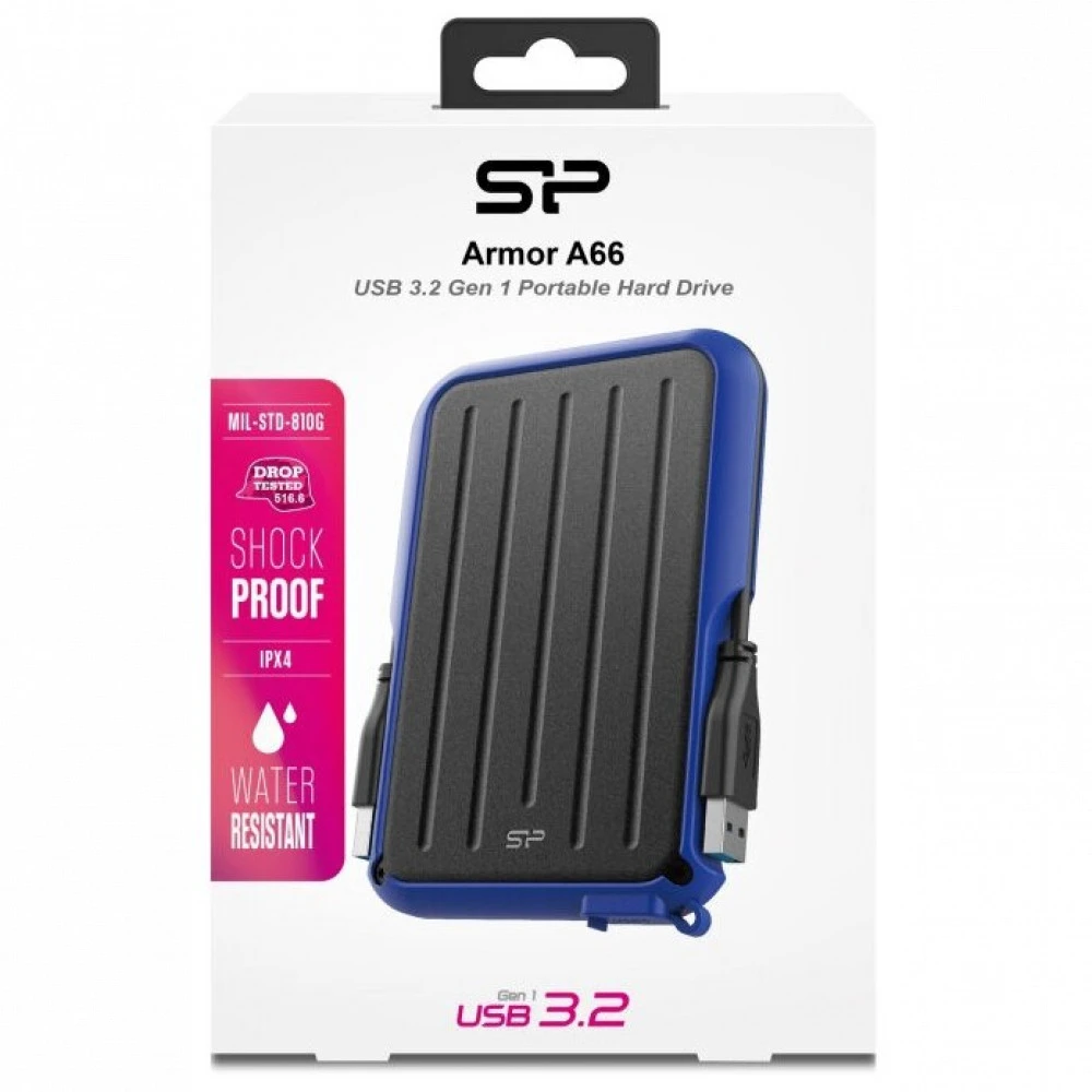 Внешние накопители Silicon Power Armor A66 SP050TBPHD66LS3B 5 ТБ