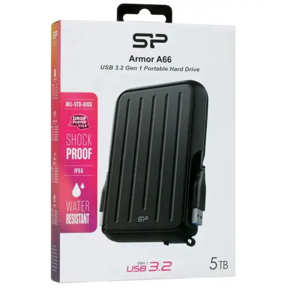 Внешние накопители Silicon Power Armor A66 SP050TBPHD66LS3K 5 ТБ