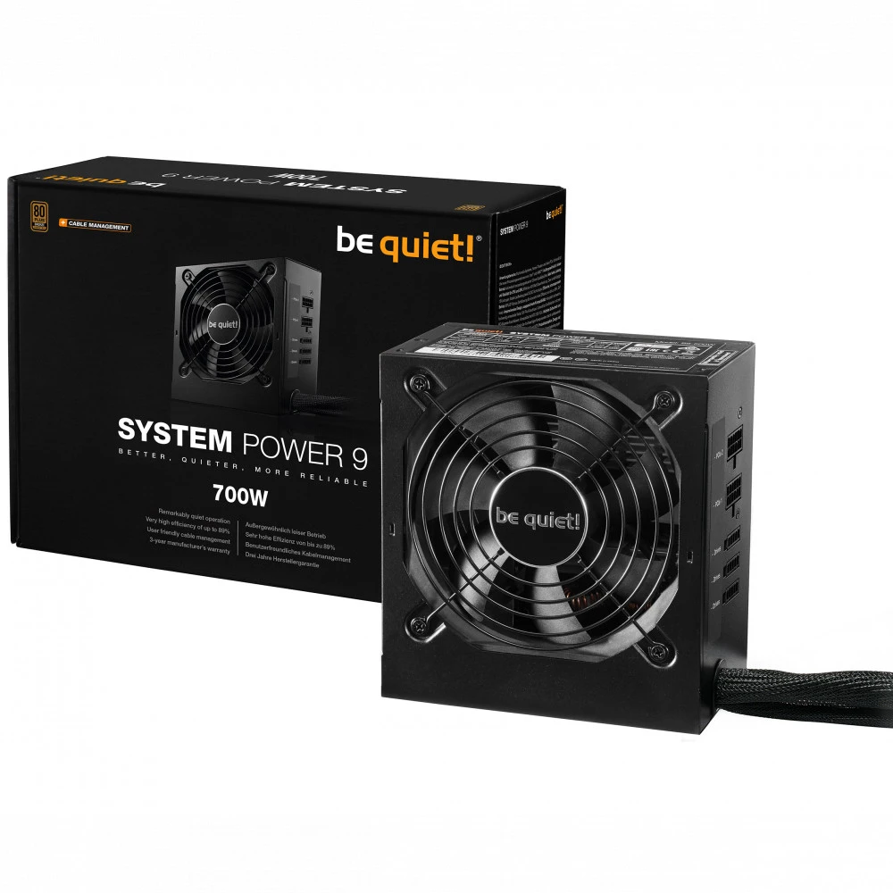 Блок питания be quiet! System power 9 BN303 S0-CM-700W 700 Вт, 80+ Bronze