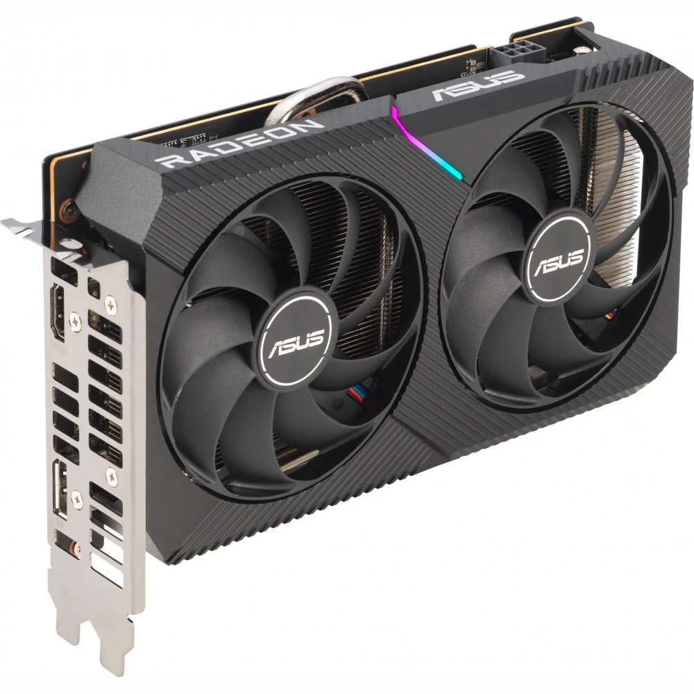Видеокарта Asus DUAL-RX6500XT-O4G 90YV0HA1-M0NA00 4 ГБ