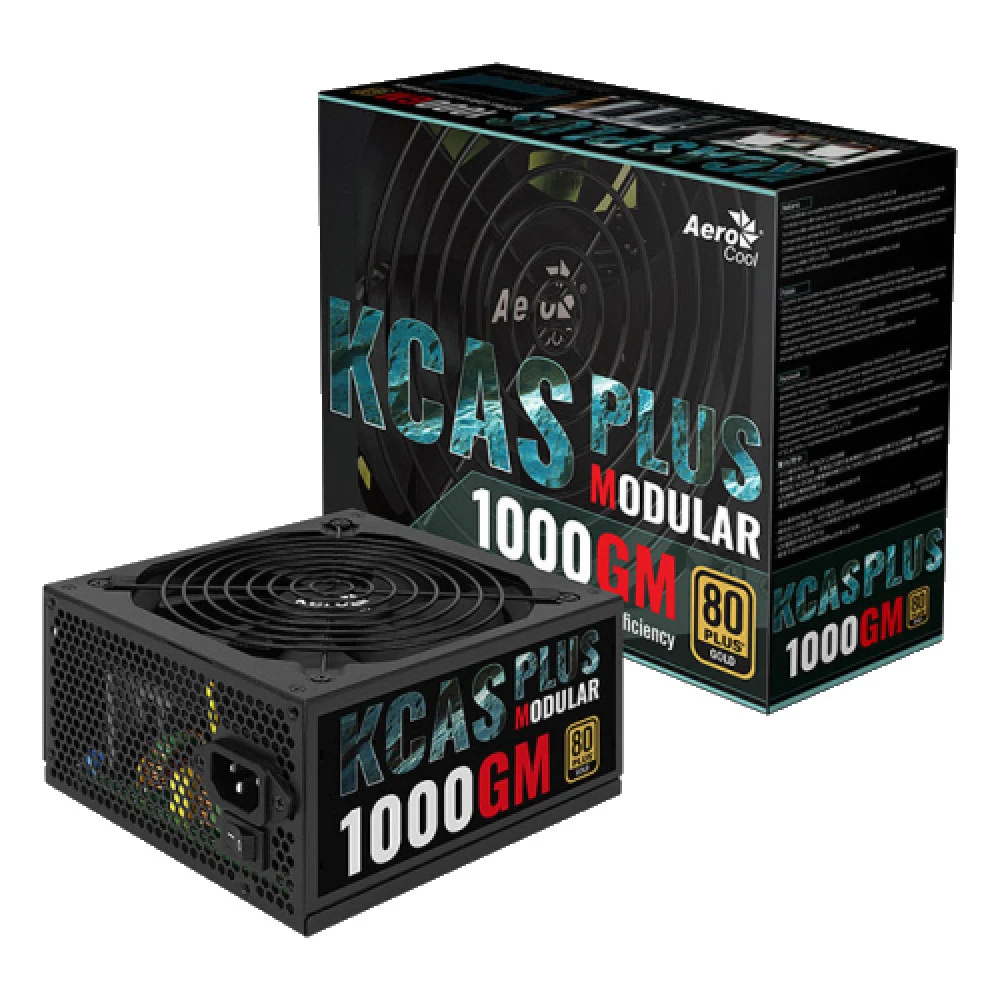 Блок питания Aerocool KCAS PLUS 1000GM ACPG-KPK0FEC.11/ACPG-KPK0FEC.12 1000 Вт, 80+ Gold