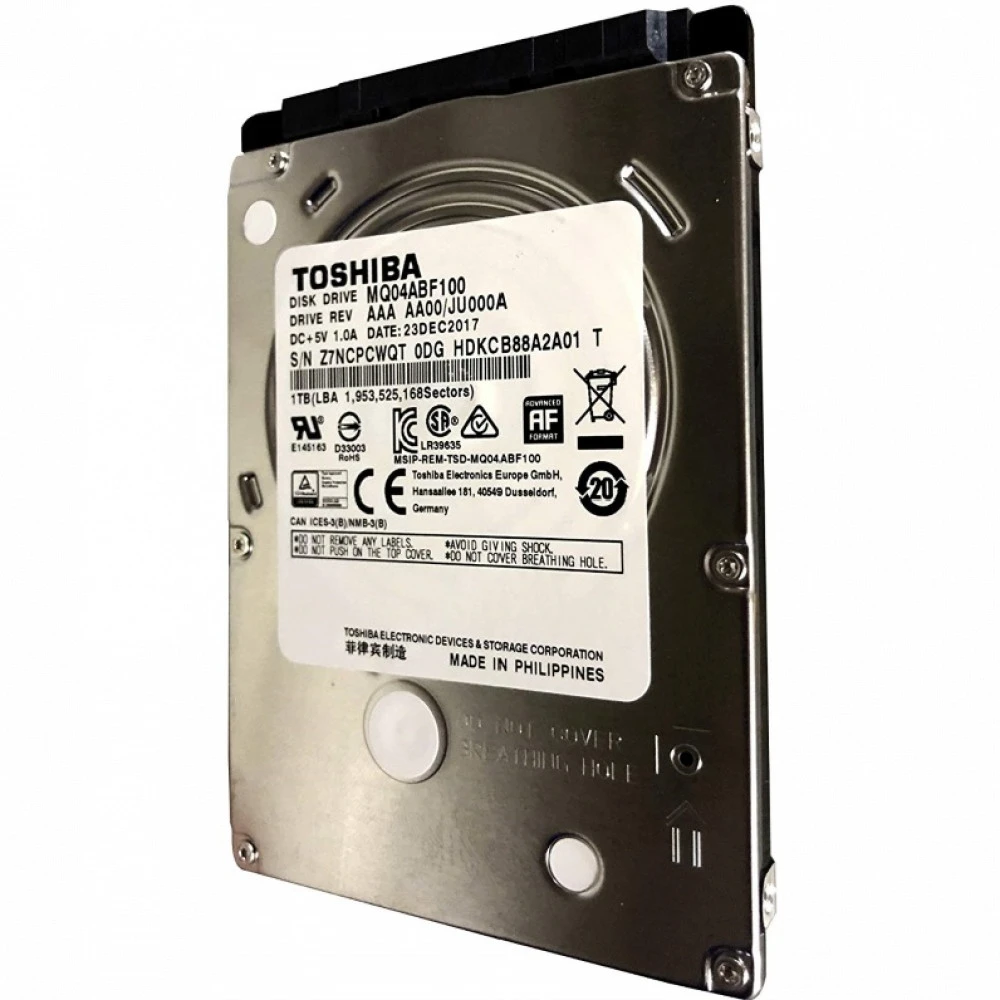 Жесткий диск Toshiba MQ04ABF100 HDD (классические), 1 ТБ, 2.5 дюйма, SATA