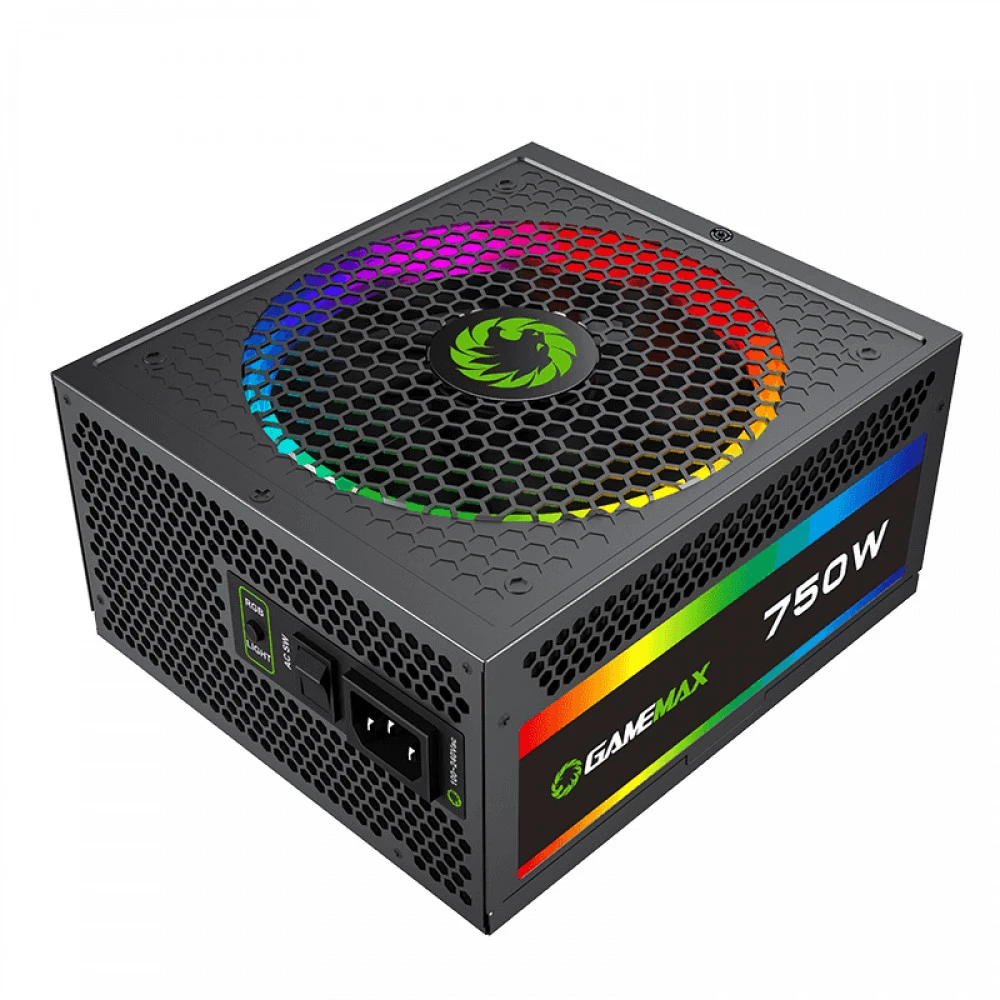 Блок питания GameMax RGB 750W Rainbow 210507000035 750 Вт, 80+ Gold