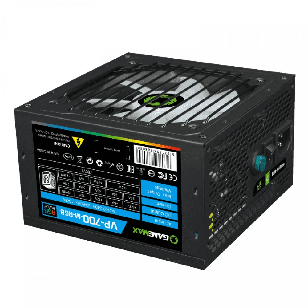 Блок питания GameMax VP 700W RGB M 213106500015 700 Вт, 80+ Bronze