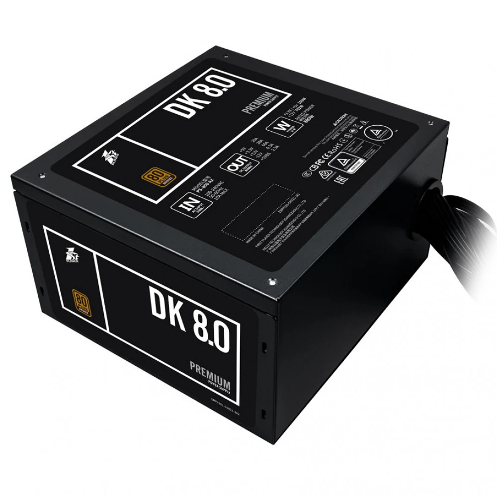 Блок питания 1STPLAYER DK PREMIUM PS-800AX 800 Вт, 80+ Bronze