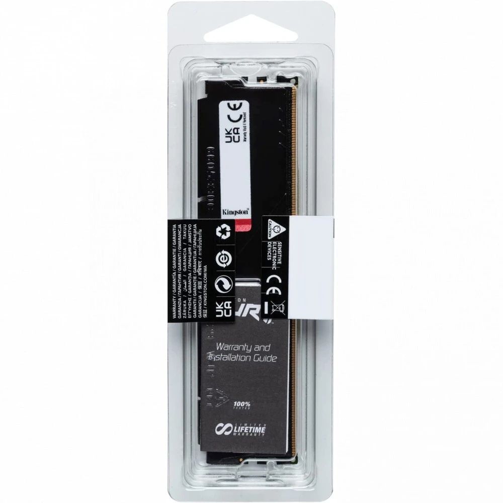 ОЗУ Kingston Fury Beast KF552C40BB-8 DIMM, DDR5, 8 Гб, 5200 МГц