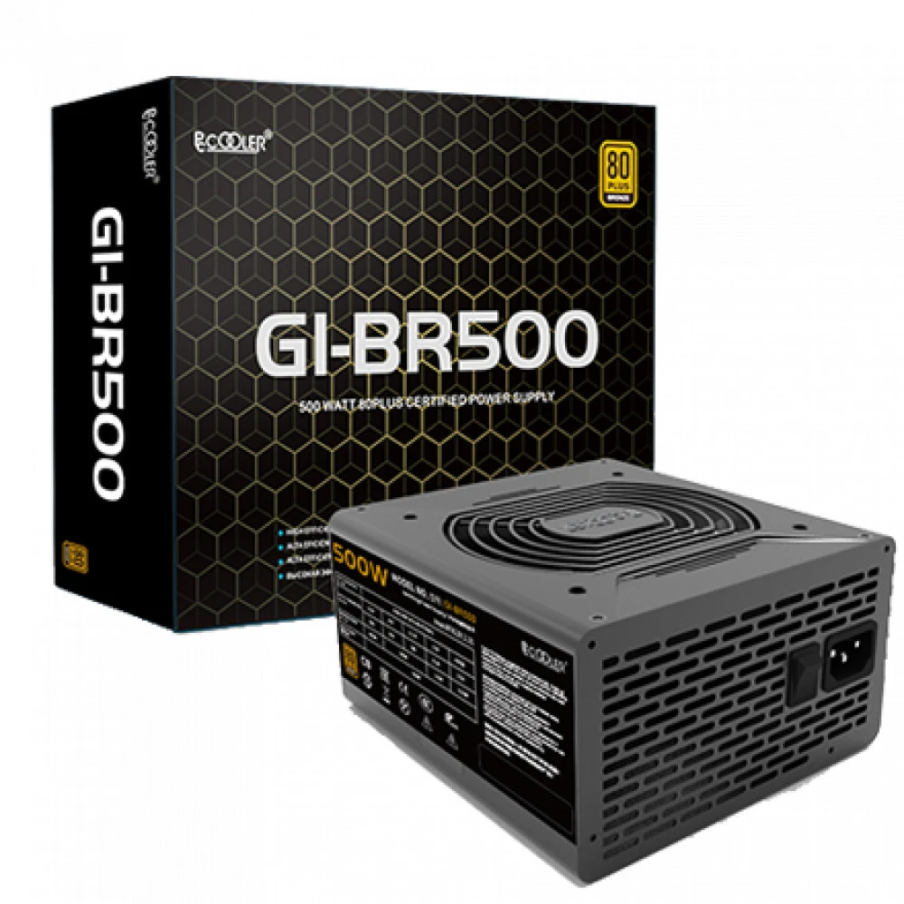 Блок питания PCcooler GI-BR500 500 Вт, 80+ Bronze
