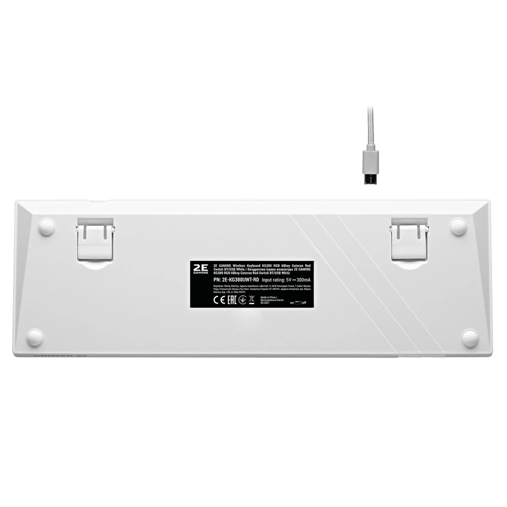 Клавиатура 2E GAMING KG380 RGB 2E-KG380UWT-BL Беспроводная, Bluetooth