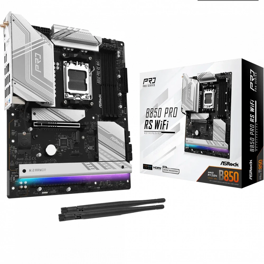 Материнская плата ASRock B850 Pro RS WiFi B850 PRO RS WIFI ATX, AMD AM5