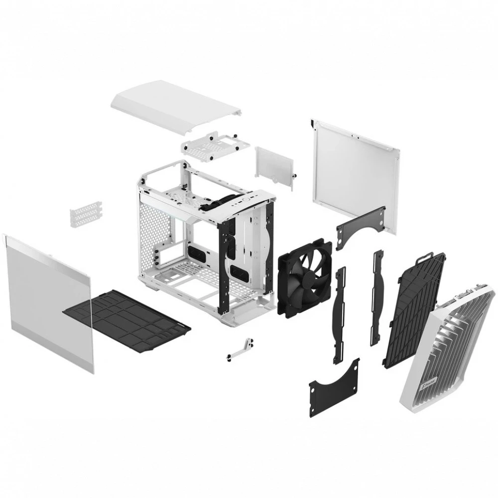 Корпус FRACTAL DESIGN Torrent Nano White TG Clear Tint FD-C-TOR1N-03 Mini-Tower
