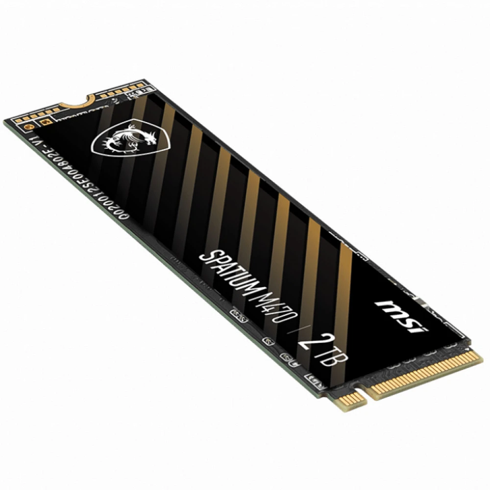 Жесткий диск MSI SPATIUM M470 SPATIUM M470 PCIe 4.0 NVMe M.2 2TB SSD (твердотельные), 2 ТБ, M.2