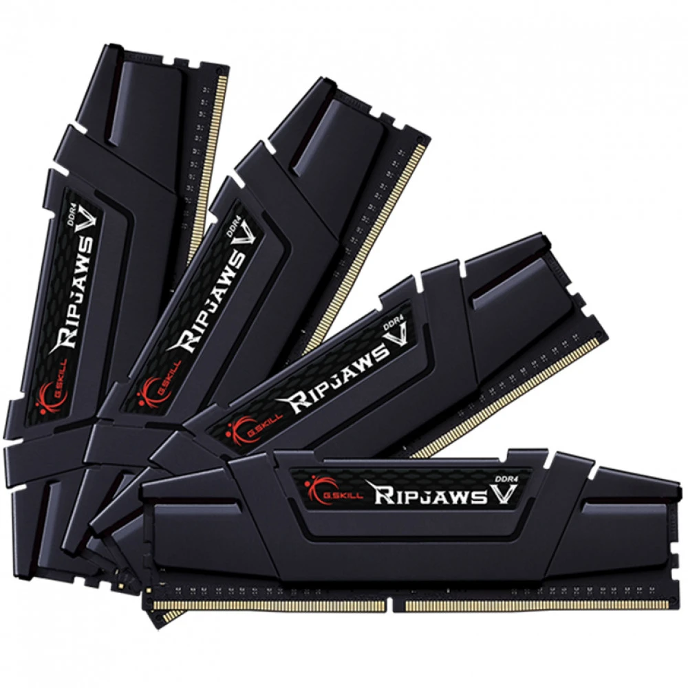ОЗУ G.Skill RipjawsV 32GB F4-3200C16Q-32GVKB DIMM, DDR4, 32 Гб (4 х 8 Гб), 3200 МГц