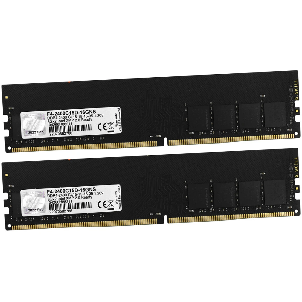 ОЗУ G.Skill Value F4-2400C15D-16GNS DIMM, DDR4, 16 Гб (2 х 8 Гб), 2400 МГц