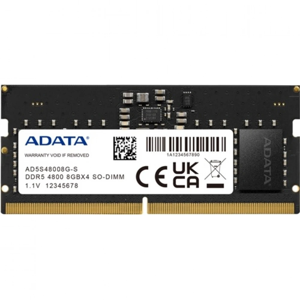 ОЗУ ADATA для ноутбука 8G D5/4800 AD5S48008G-S SO-DIMM, DDR5, 8 Гб, 4800 МГц