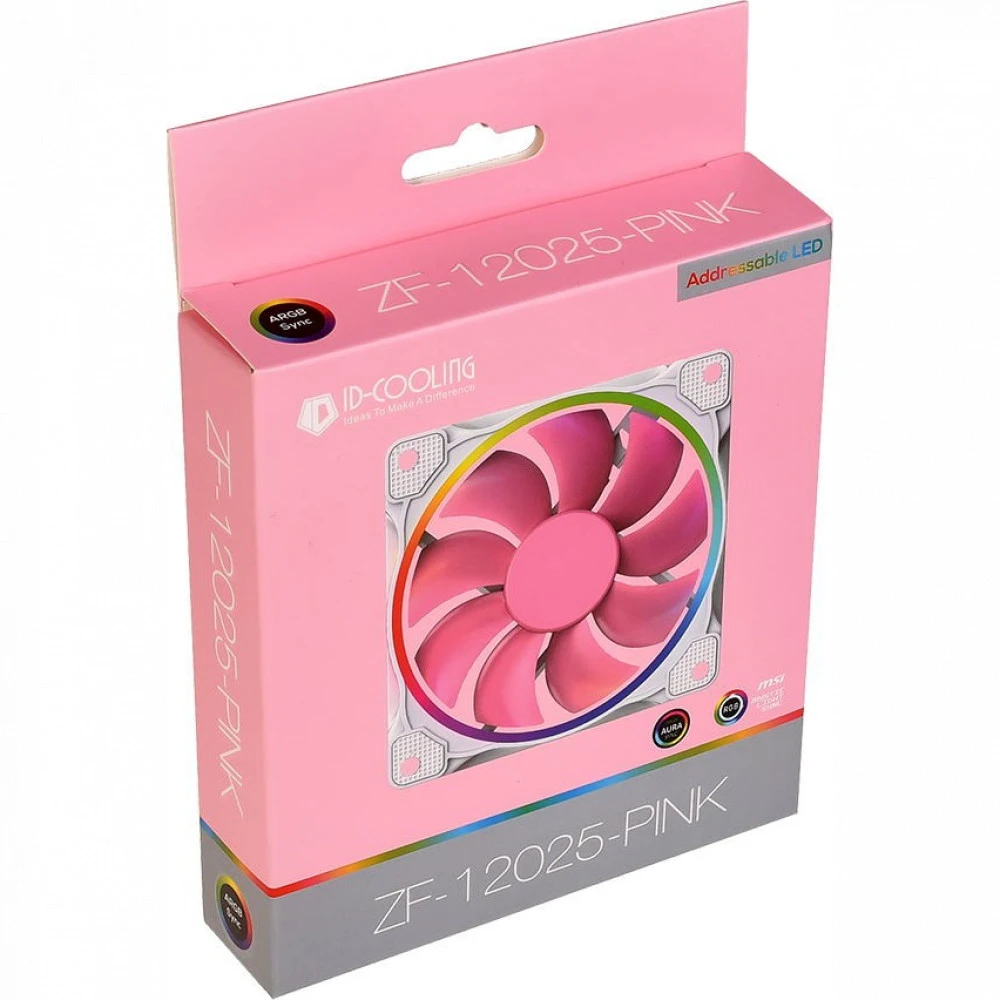 Система охлаждения ID-Cooling ZF-12025 Pink Для системного блока