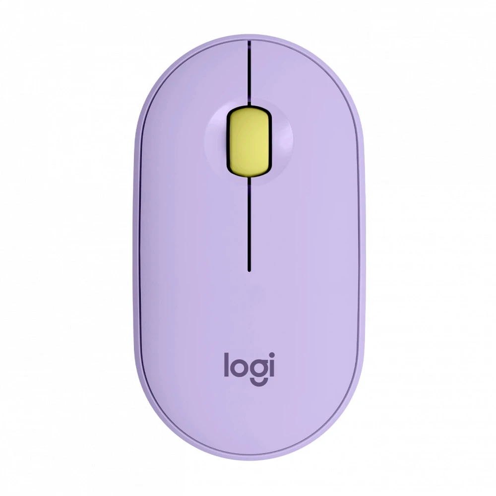 Мышь Logitech Pebble M350 Wireless Mouse - LAVENDER LEMONADE 910-006752 Бюджетные, Беспроводная