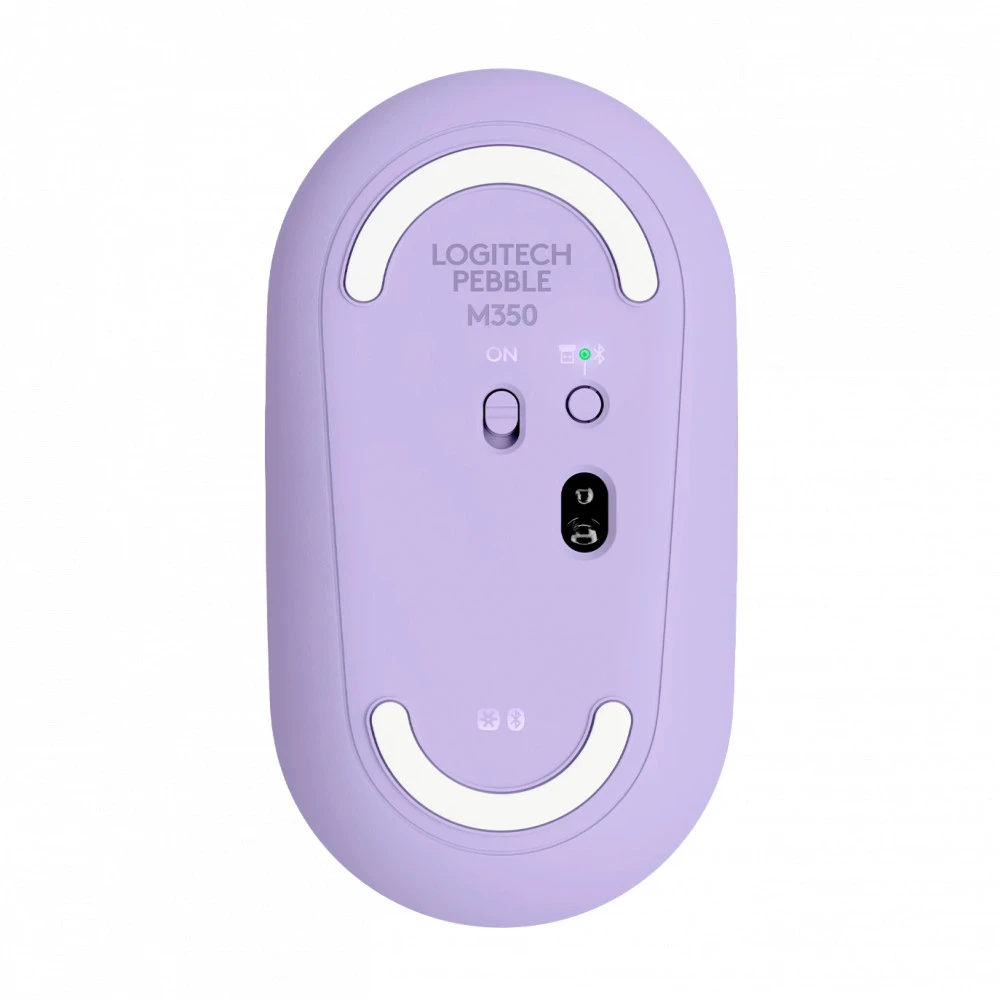 Мышь Logitech Pebble M350 Wireless Mouse - LAVENDER LEMONADE 910-006752 Бюджетные, Беспроводная