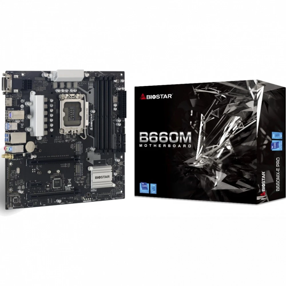 Материнская плата BIOSTAR B660MX-E PRO Micro-ATX, LGA 1700