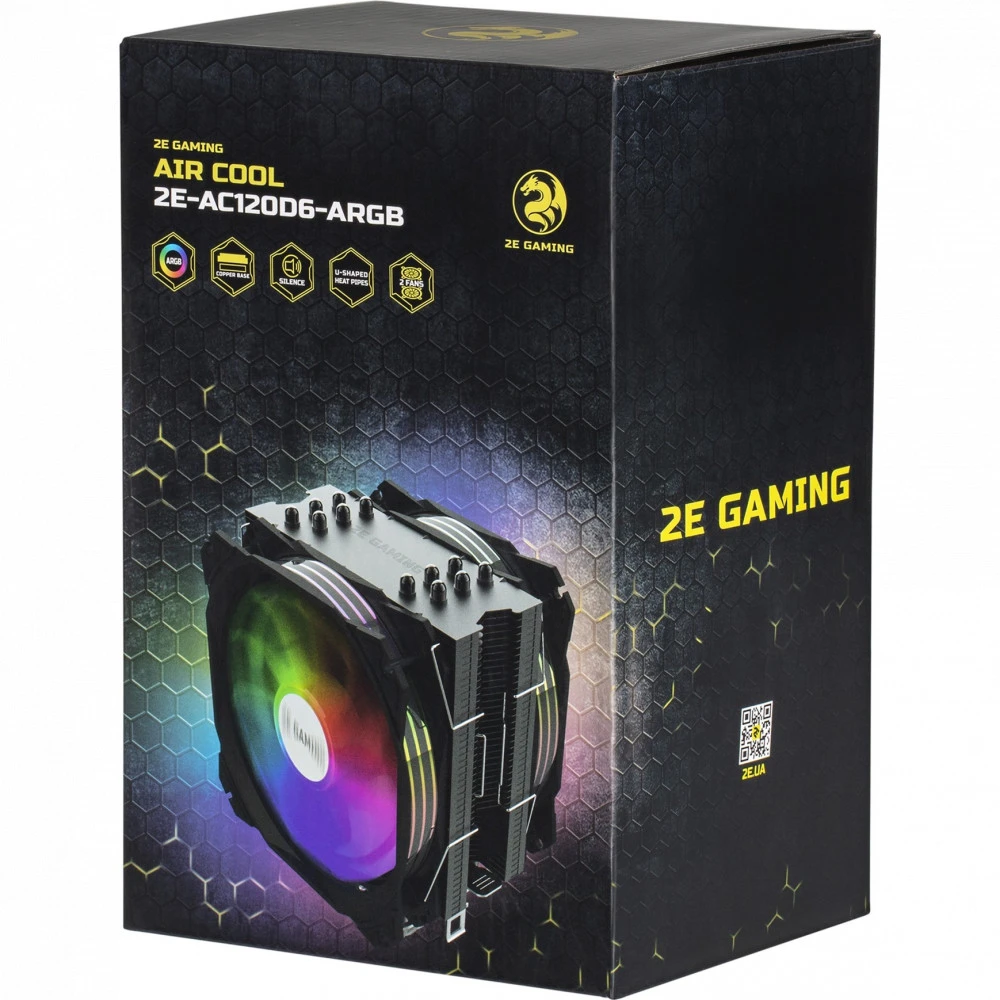 Система охлаждения 2E GAMING AIR COOL 2E-AC120D6-ARGB Для процессора