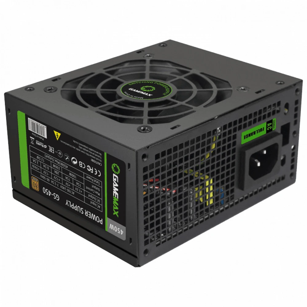 Блок питания GameMax GS-450 450 Вт, 80+