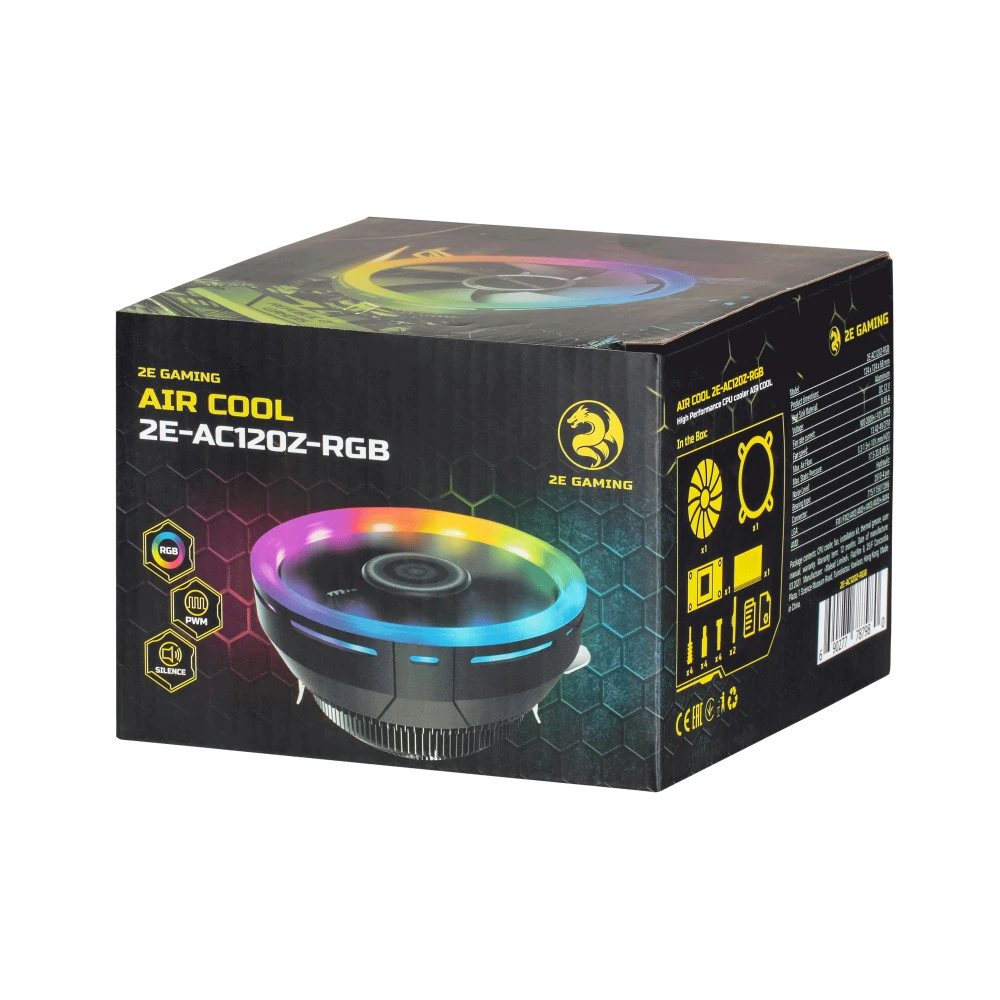 Система охлаждения 2E GAMING AIR COOL 2E-AC120Z-RGB Для процессора