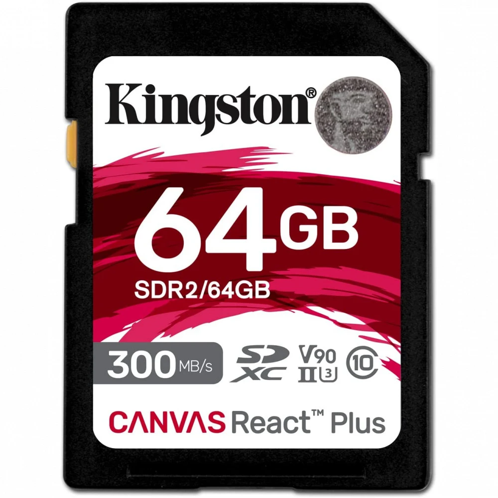 Флеш (Flash) карты Kingston Canvas React Plus SDR2/64GB 64 ГБ