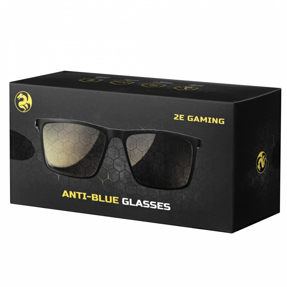 Аксессуар для ПК и Ноутбука 2E Gaming Anti-blue Glasses Black-Red 2E-GLS310BR Защитные очки