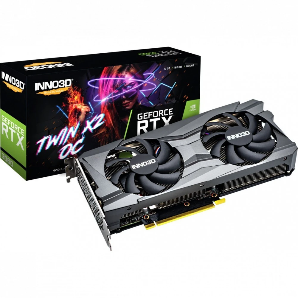 Видеокарта Inno3D GeForce RTX3060 N30602-12D6X-11902120H 12 ГБ