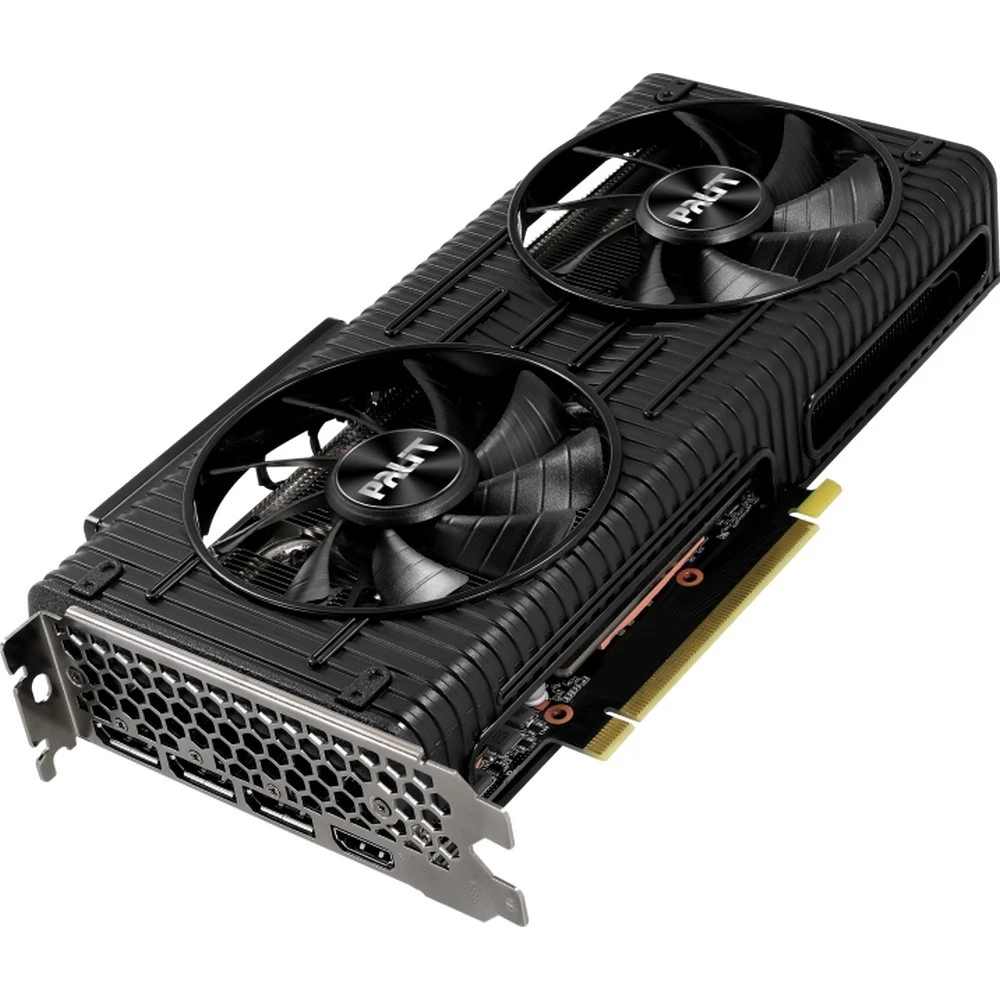 Видеокарта Palit RTX 3060 Ti Dual OC NE6306TS19P2-190AD LHR 8 ГБ