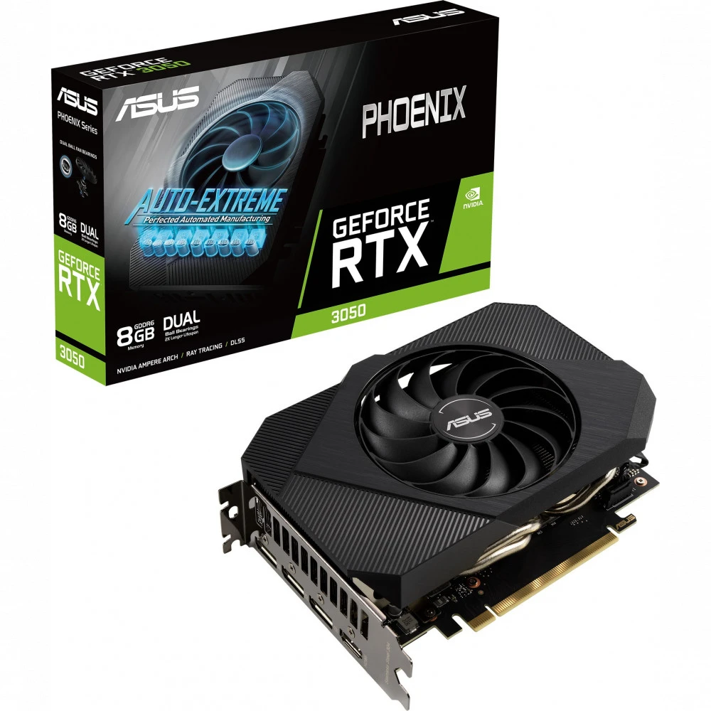 Видеокарта Asus GeForce RTX3050 PH-RTX3050-8G LHR 8 ГБ