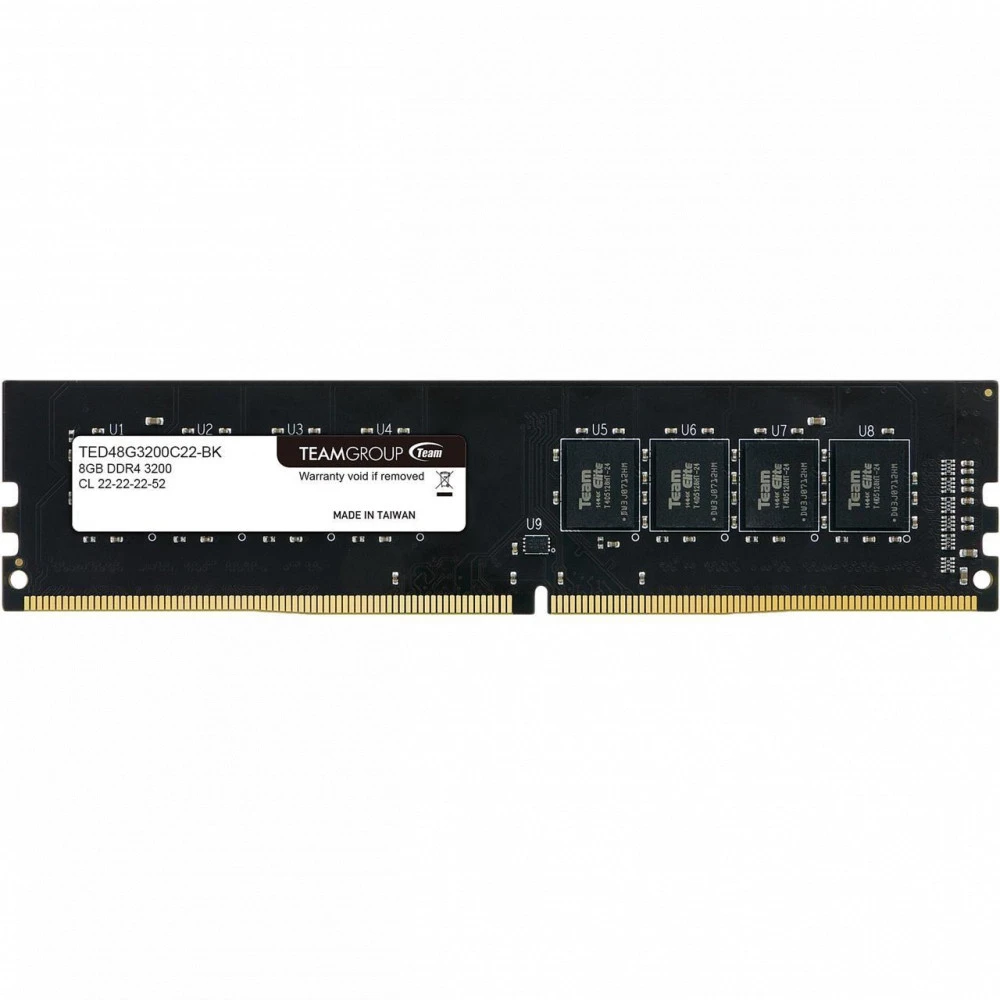 ОЗУ Team Group 8GB TED48G3200C2201/BK/6 DIMM, DDR4, 8 Гб, 3200 МГц