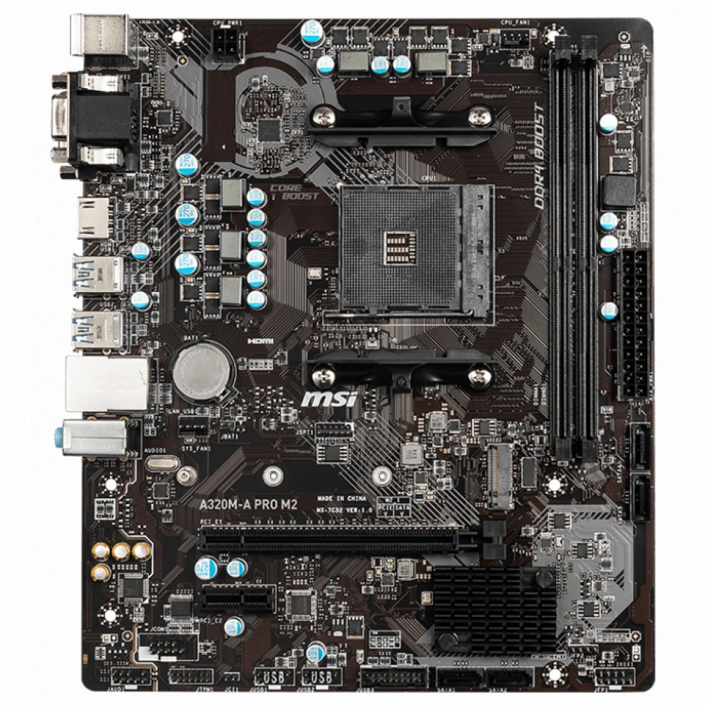 Материнская плата MSI A320M-A PRO M2 Micro-ATX, AMD AM4
