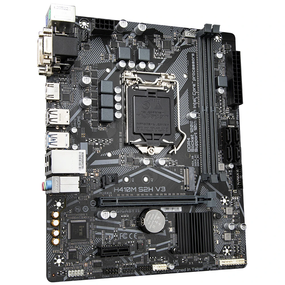 Материнская плата Gigabyte GA-H410M S2H V3 (REV 1.2/1.3) Micro-ATX, LGA 1200