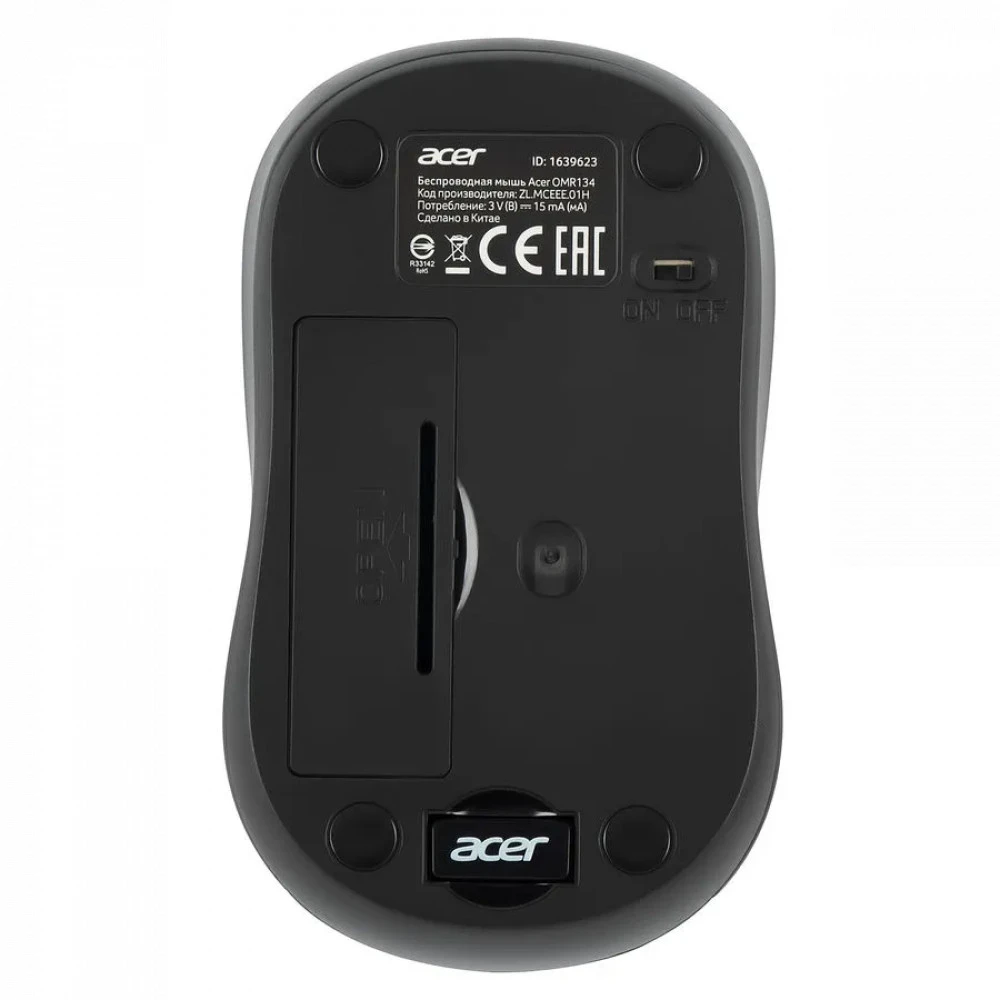 Мышь Acer OMR134 ZL.MCEEE.01H Бюджетные, Беспроводная