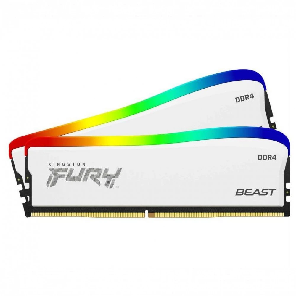 ОЗУ Kingston Fury Beast RGB KF436C18BWAK2/32 DIMM, DDR4, 32 Гб (2 х 16 Гб), 3600 МГц